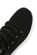 Derimod Zero Men's Black Lace-Up Thick Soled Fabric Sneaker | Derimod