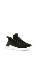Derimod Zero Men's Black Lace-Up Thick Soled Fabric Sneaker | Derimod