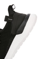 Derimod Zero Men's Black Lace-Up Thick Soled Fabric Sneaker | Derimod