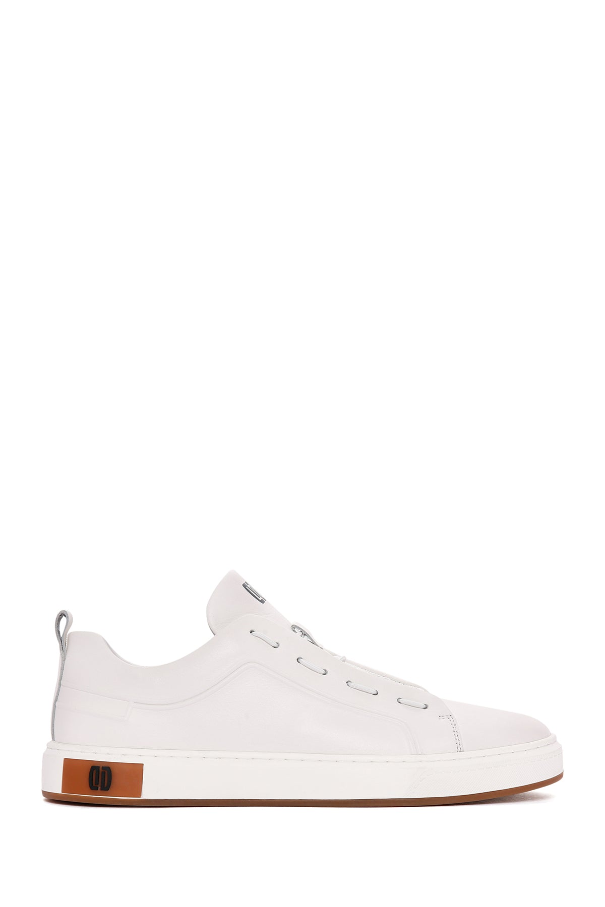 Men's White Lace-up Leather Sneaker 24SFD692918 | Derimod
