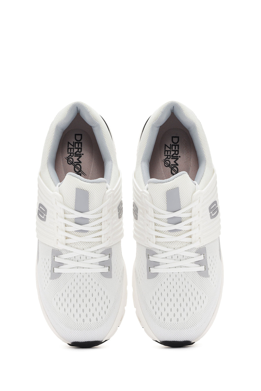 Derimod Zero Men's White Thick Soled Fabric Sneaker