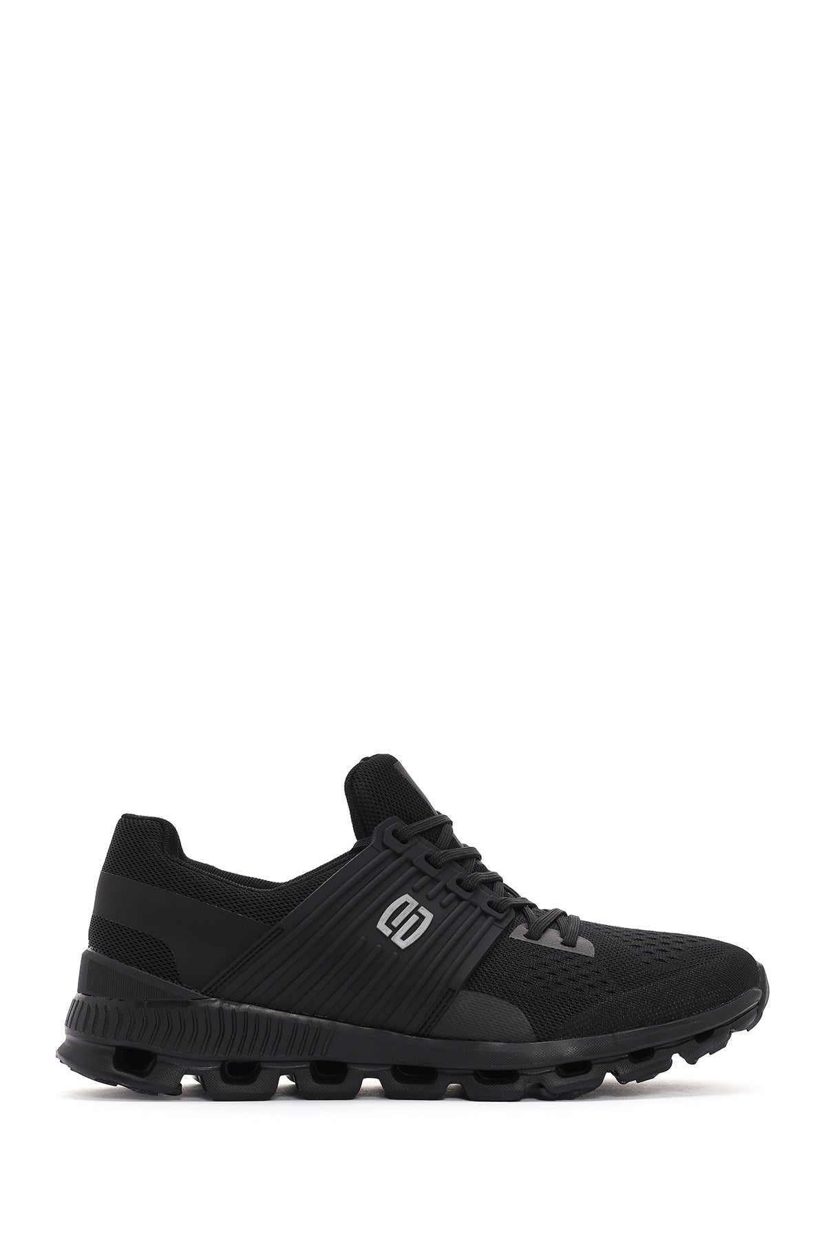 Derimod Zero Erkek Siyah Kalın Tabanlı Kumaş Sneaker 24SFD69326F | Derimod