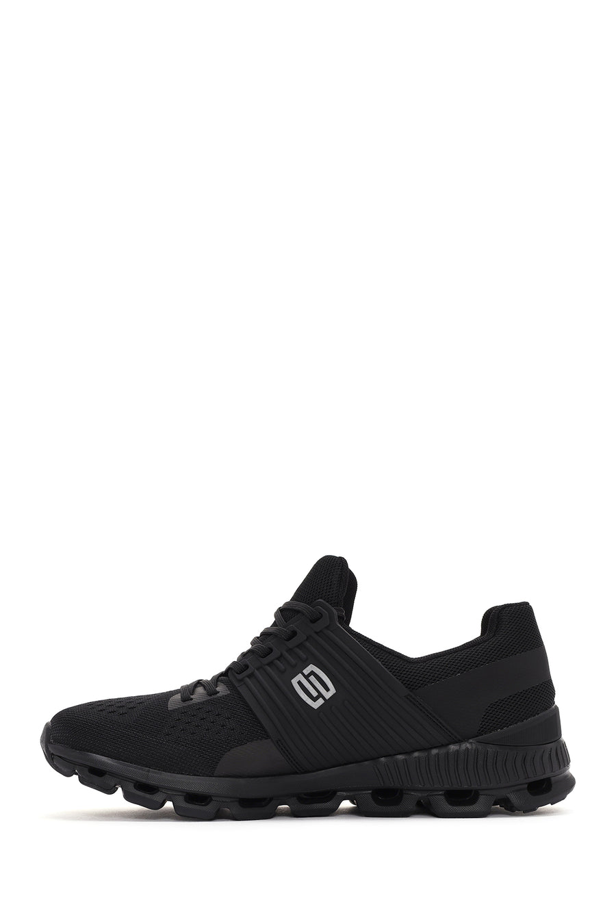 Derimod Zero Men's Black Thick Soled Fabric Sneaker