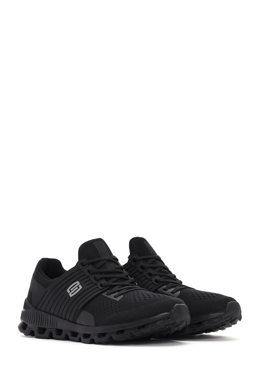 Derimod Zero Men's Black Thick Soled Fabric Sneaker