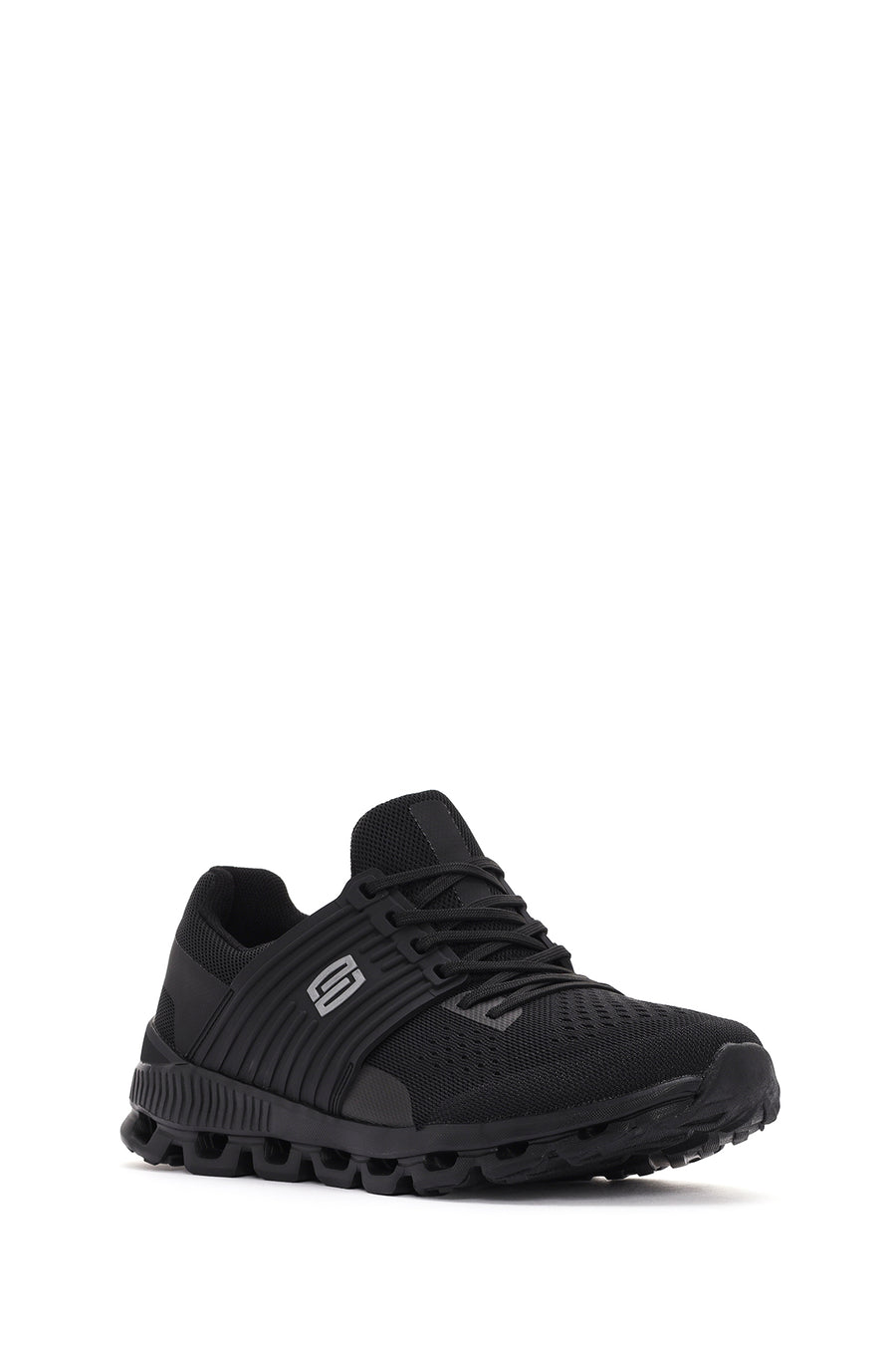 Derimod Zero Men's Black Thick Soled Fabric Sneaker