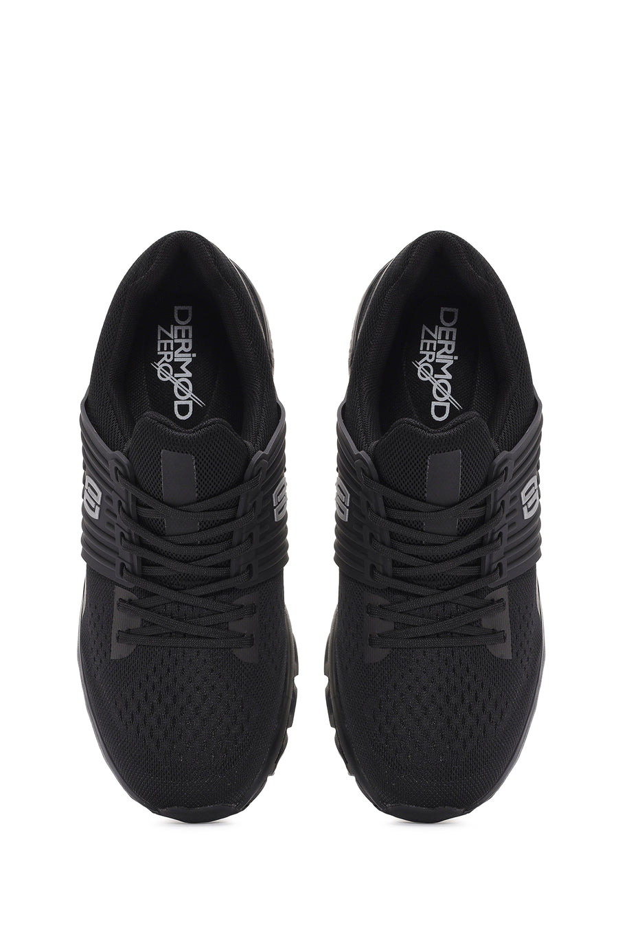 Derimod Zero Men's Black Thick Soled Fabric Sneaker
