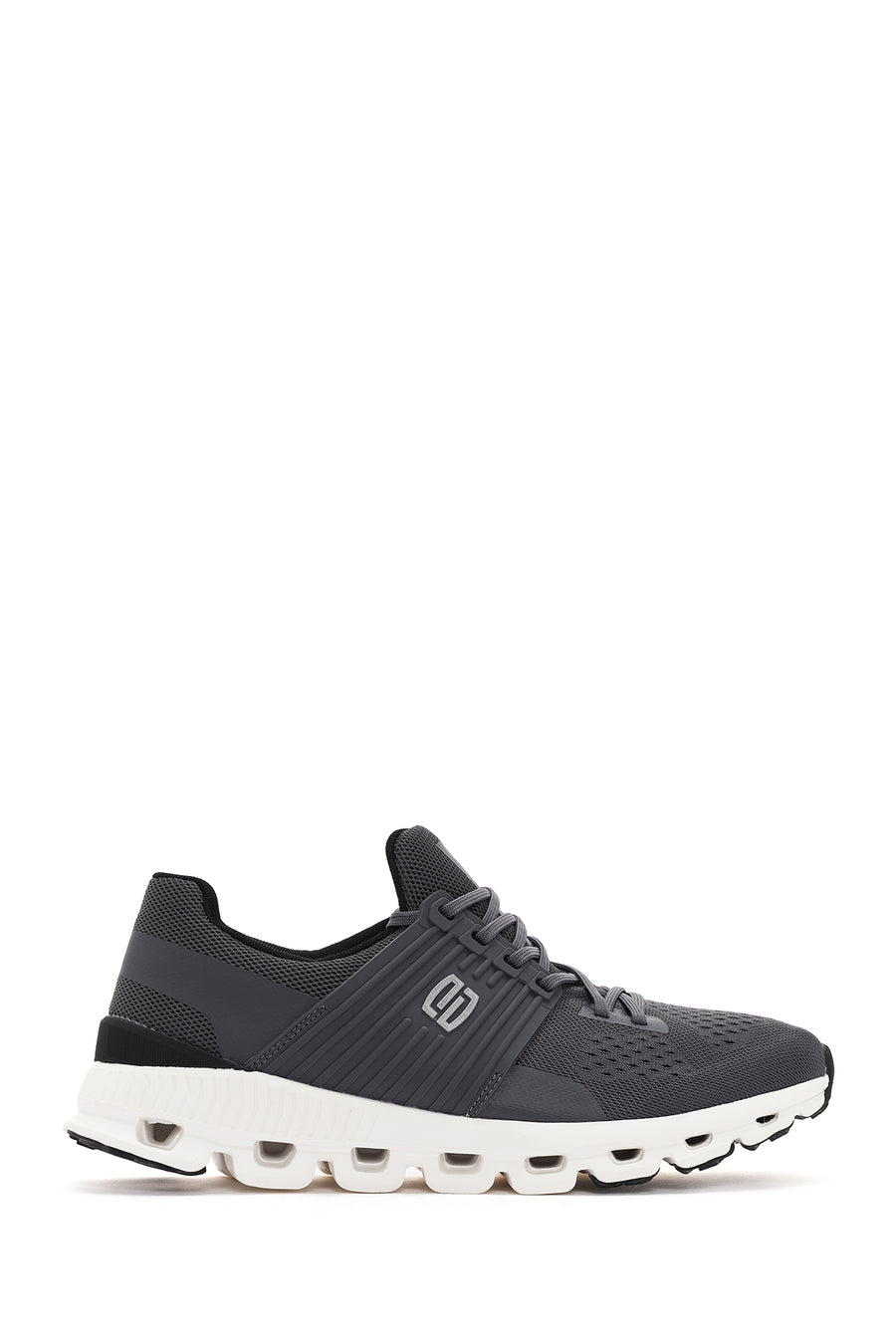 Derimod Zero Men's Gray Thick Soled Fabric Sneaker 24SFD69326F | Derimod