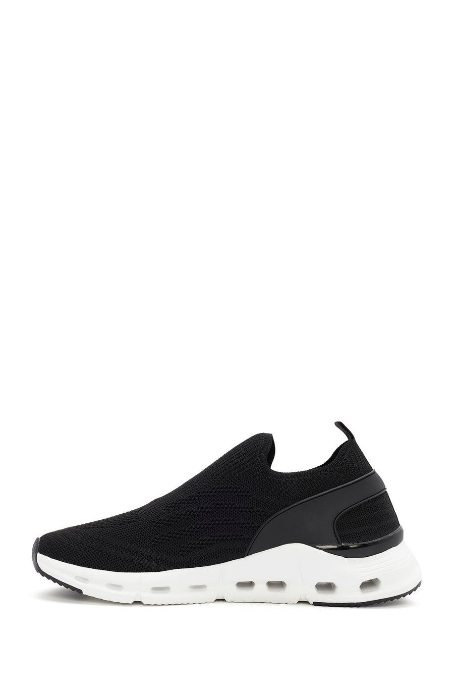 Men's Black Fabric Sneakers