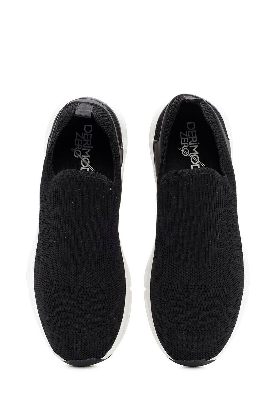 Men's Black Fabric Sneakers