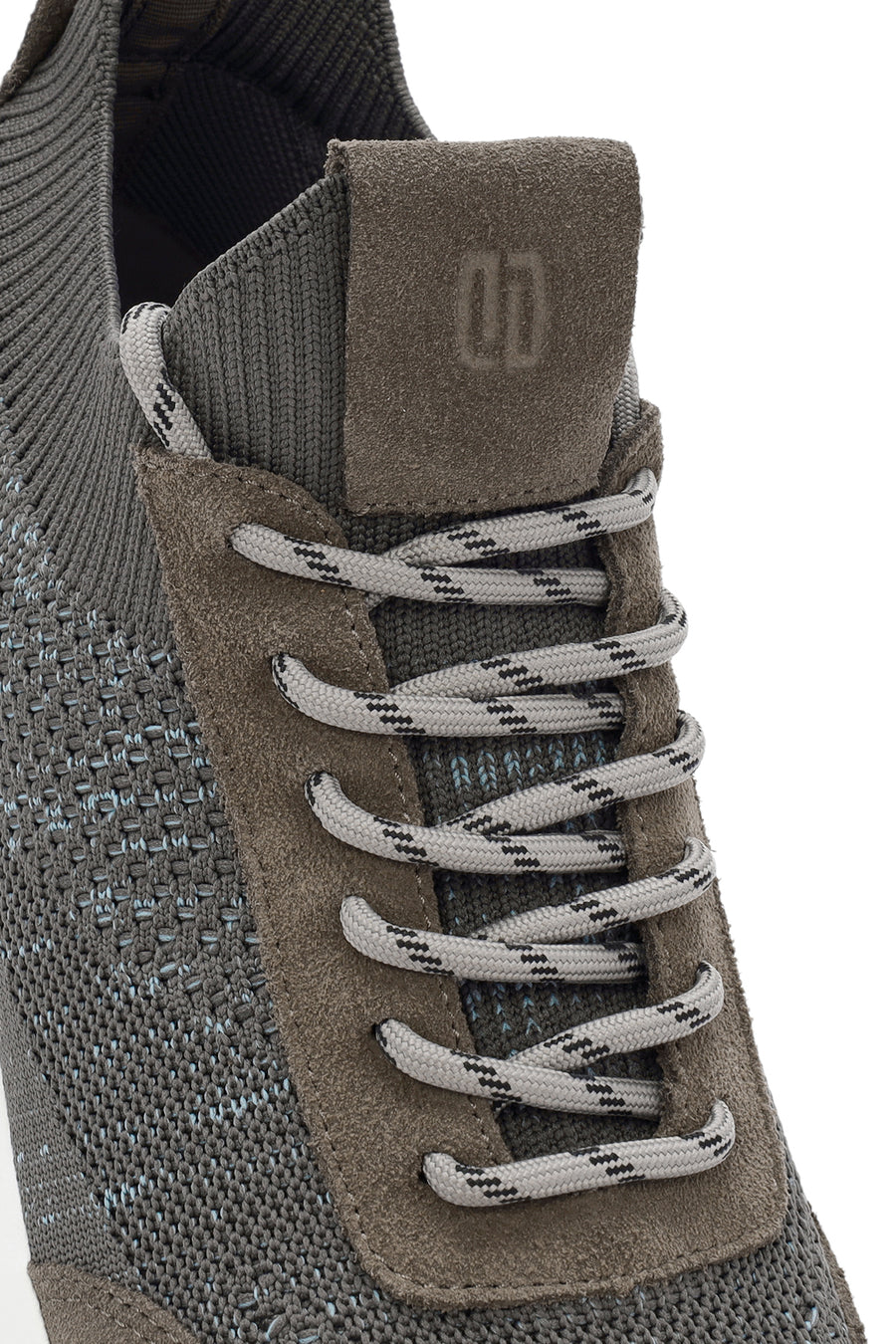Derimod Zero Men's Beige Thick-Soled Lace-Up Fabric Sneakers
