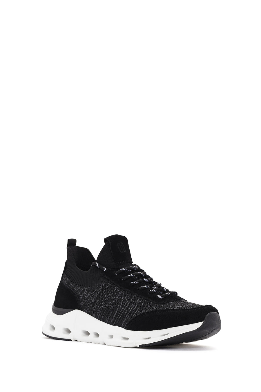 Derimod Zero Men's Black Thick-Soled Laced Fabric Sneaker
