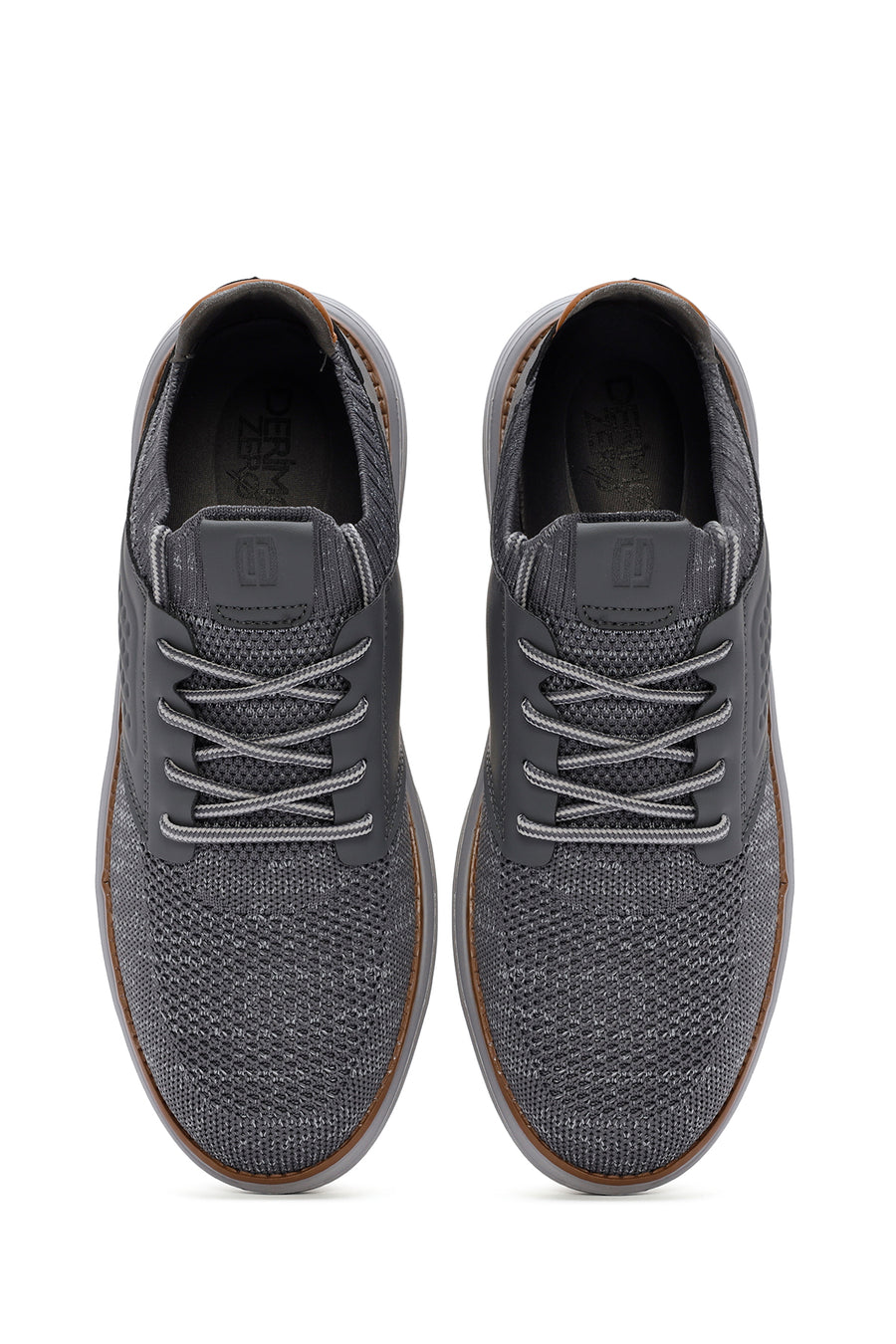 Erkek Gri Kumaş Sneaker