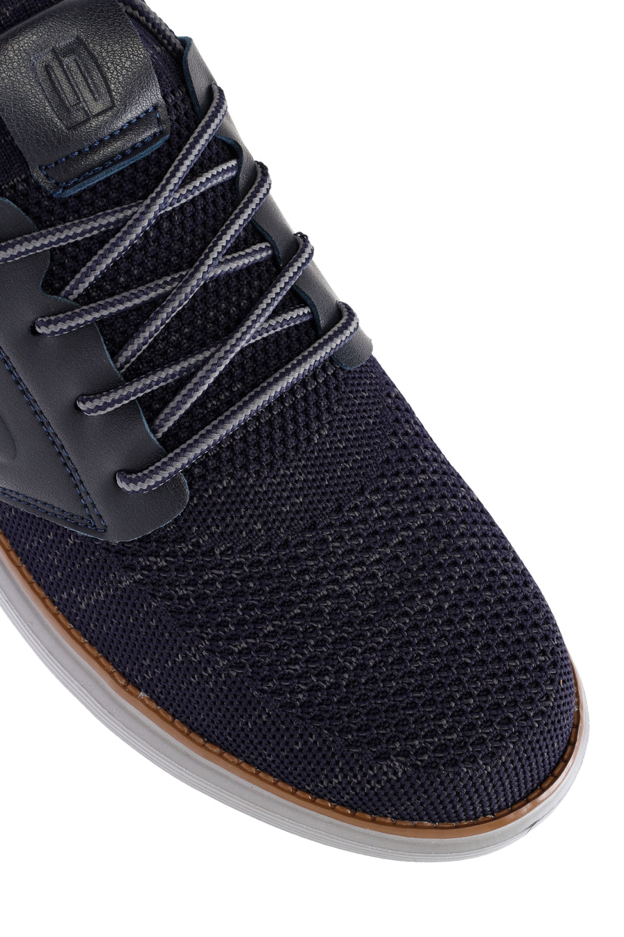 Men's Navy Blue Fabric Sneakers