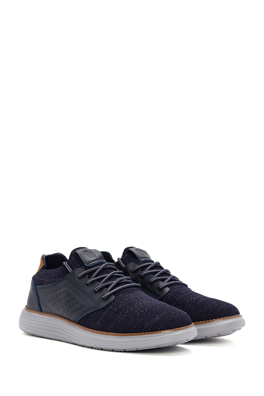 Men's Navy Blue Fabric Sneakers