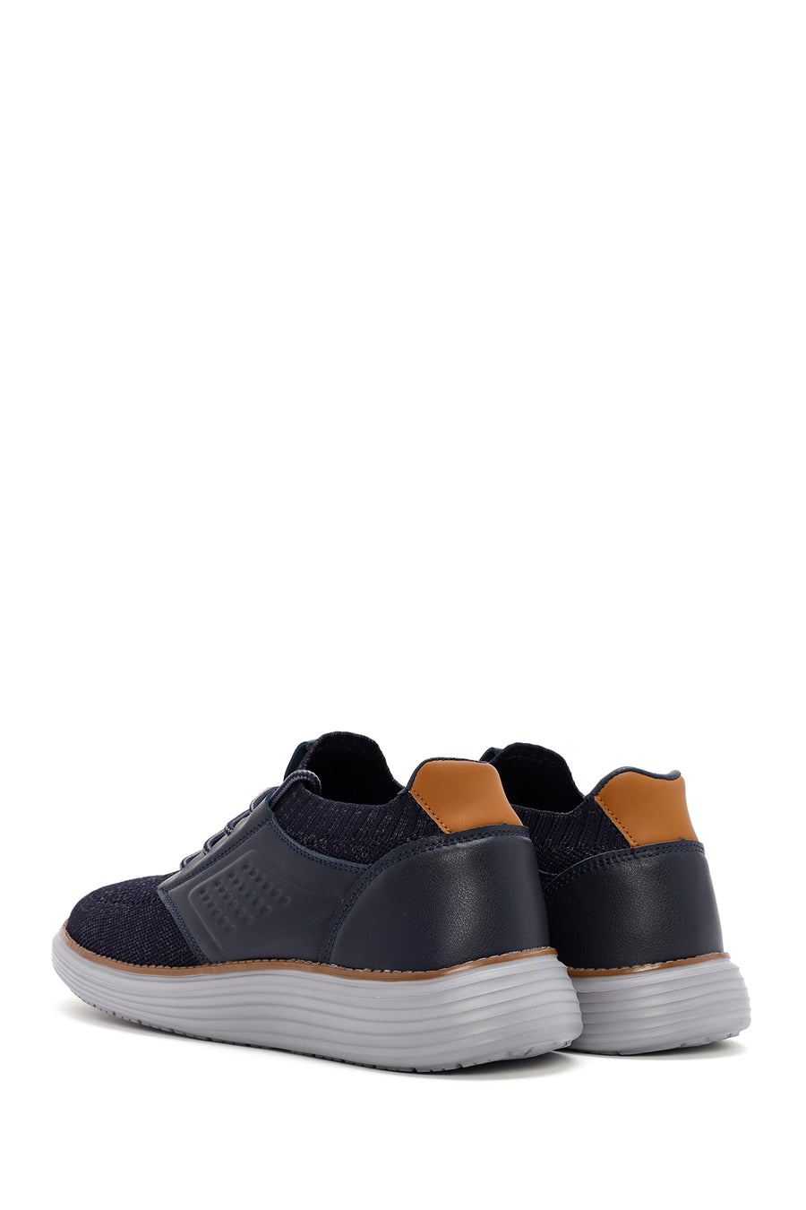 Men's Navy Blue Fabric Sneakers