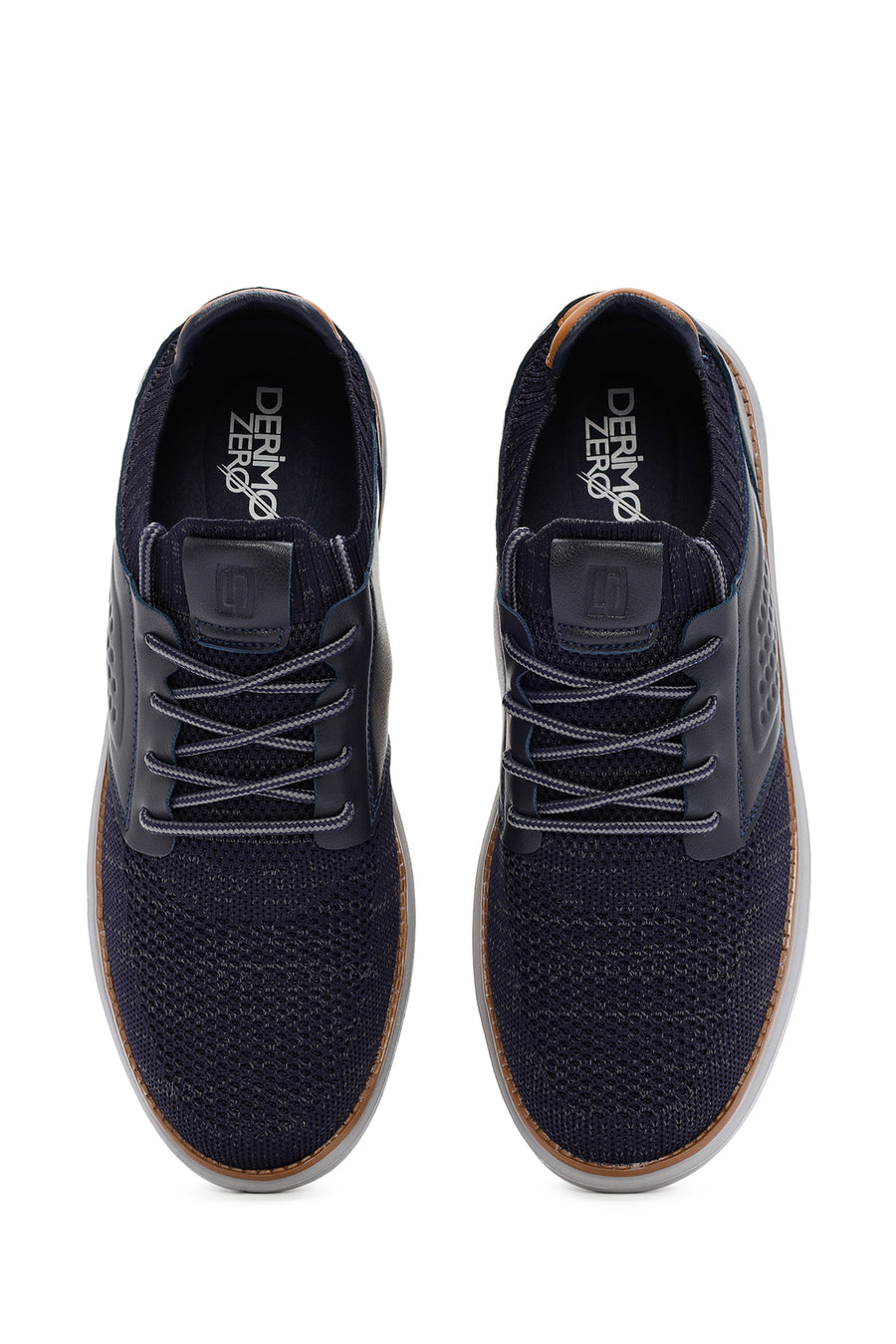 Men's Navy Blue Fabric Sneakers