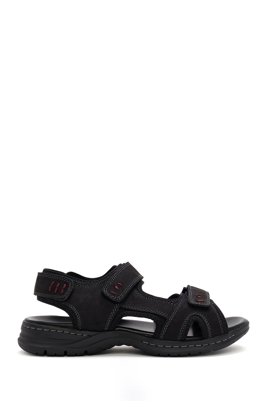 
Men's Black Nubuck Leather Sandal
 24SFD6941V3 | Derimod