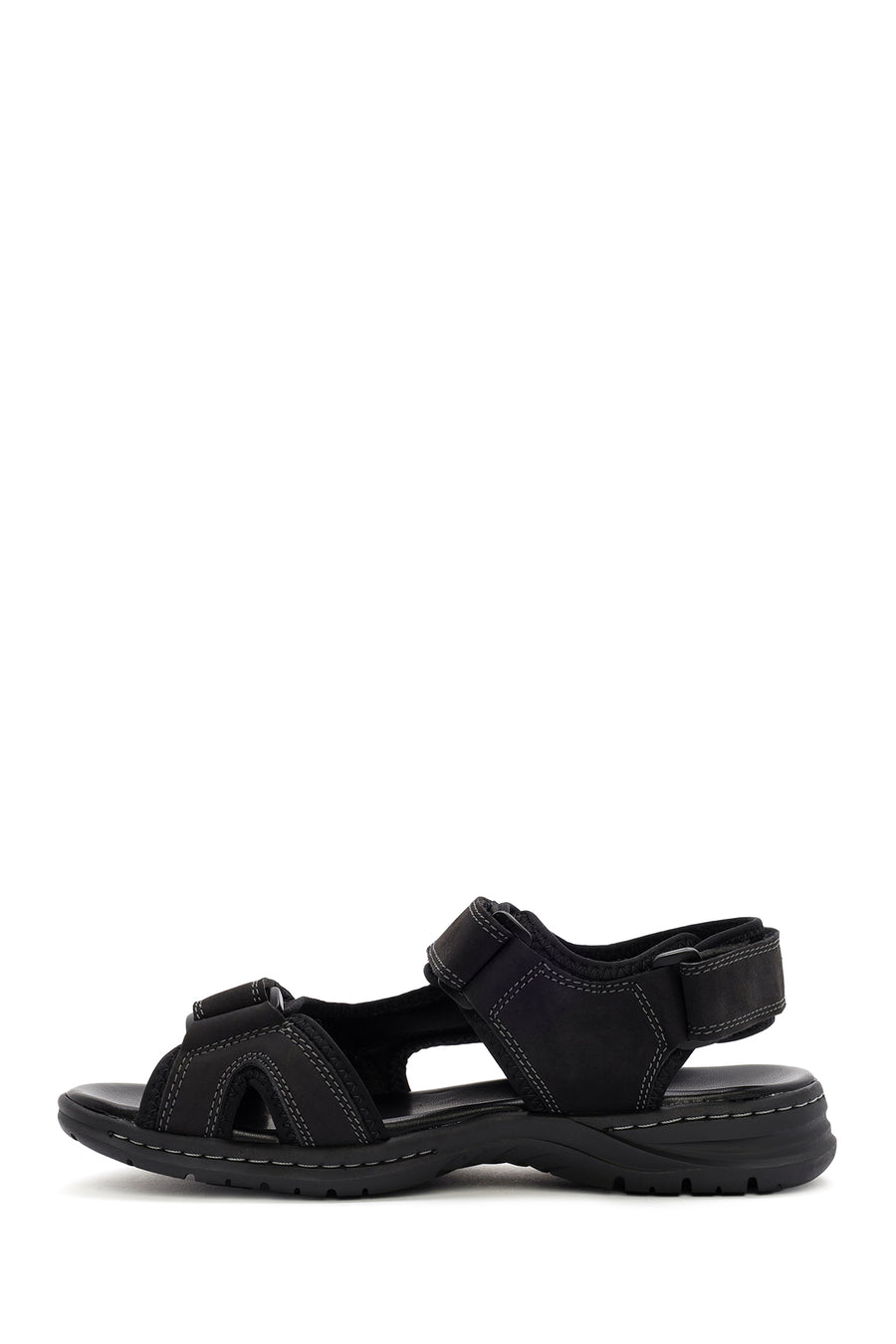 
Men's Black Nubuck Leather Sandal
