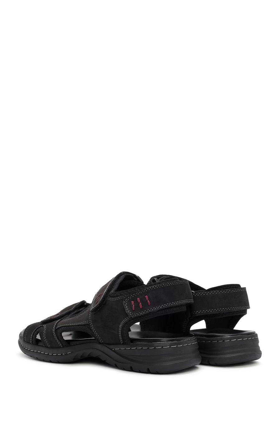 
Men's Black Nubuck Leather Sandal
