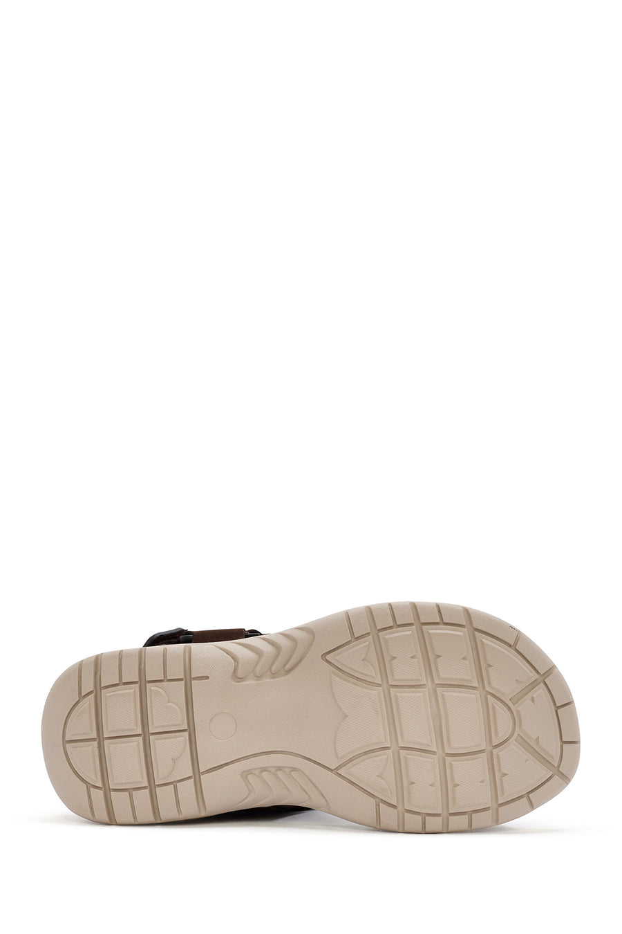 
Men's Brown Strapped Nubuck Leather Casual Sandal
