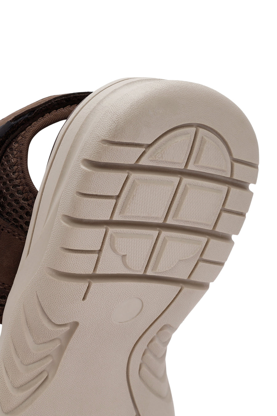 
Men's Brown Strapped Nubuck Leather Casual Sandal
