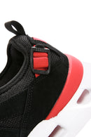 Men's Black Lace-up Thick-Sole Leather Sneaker | Derimod