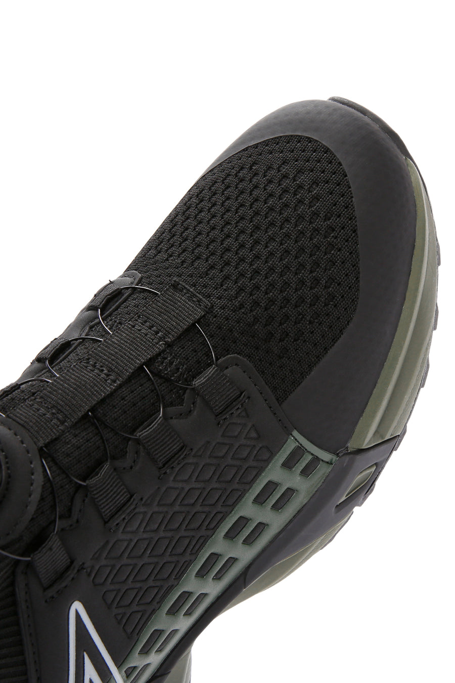 Erkek Haki Bağcık Mekanizmalı Kalın Tabanlı Deri Sneaker