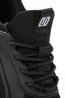 Derimod Zero Men's Black Lace Up Fabric Sneaker | Derimod