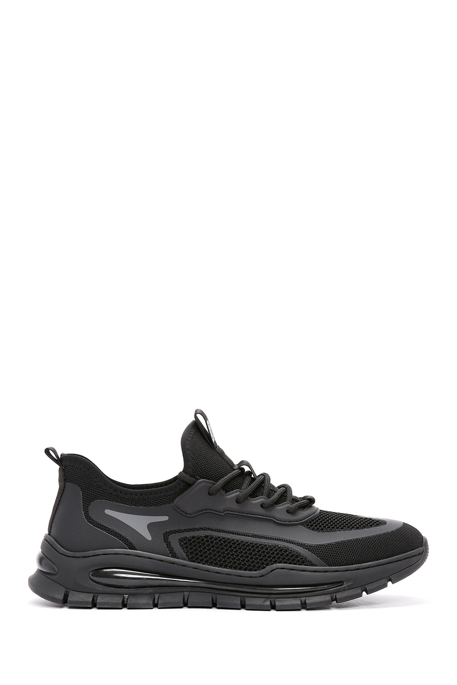 Derimod Zero Men's Black Lace Up Fabric Sneaker