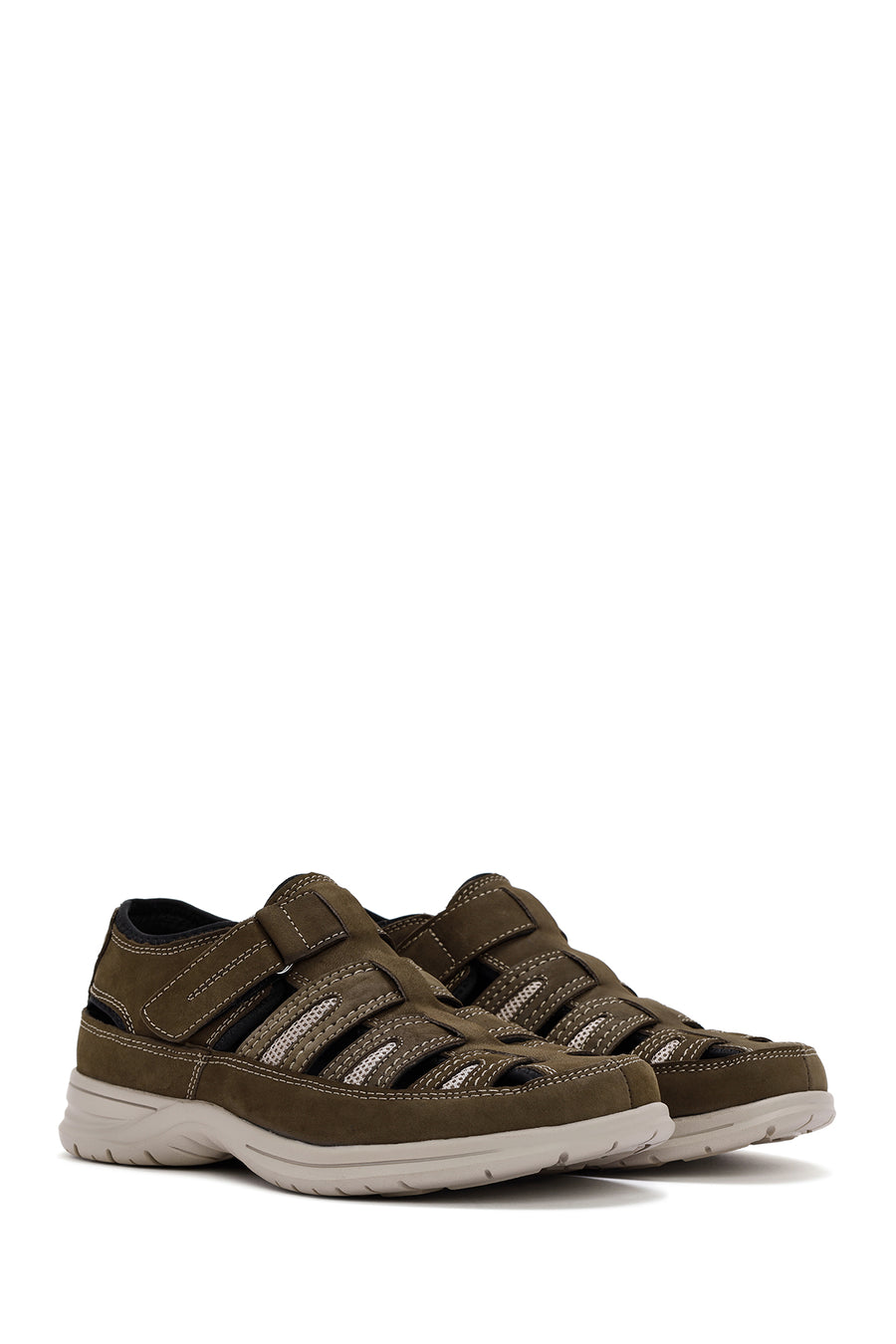
Men's Brown Nubuck Leather Casual Shoes
