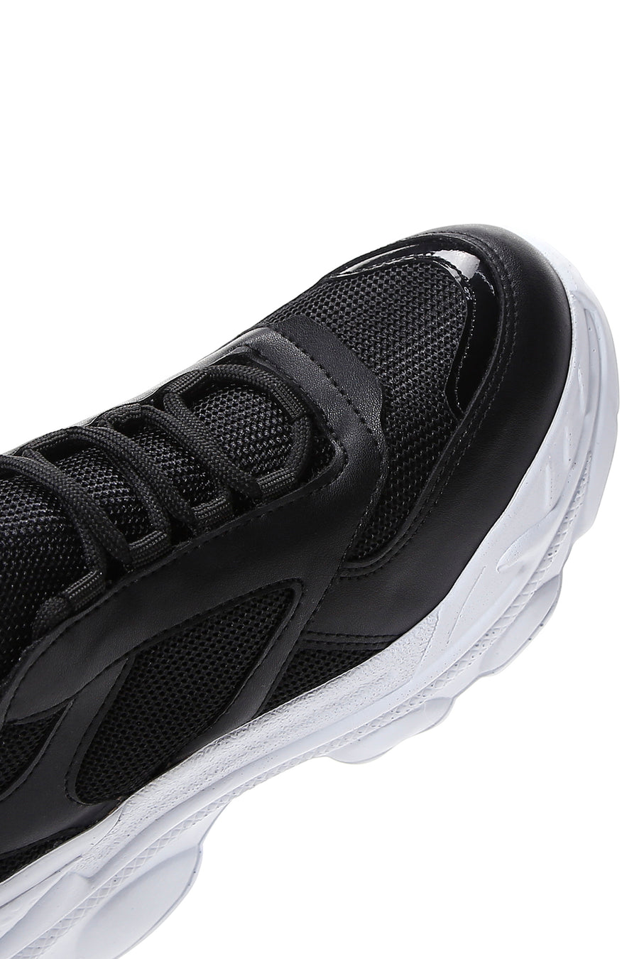 Women's Black Thick Soled Sneaker