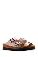 Kadın Gri Tokalı Comfort Terlik | Derimod