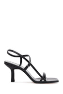 Women's Black Ankle Strap Heeled Sandals | Derimod
