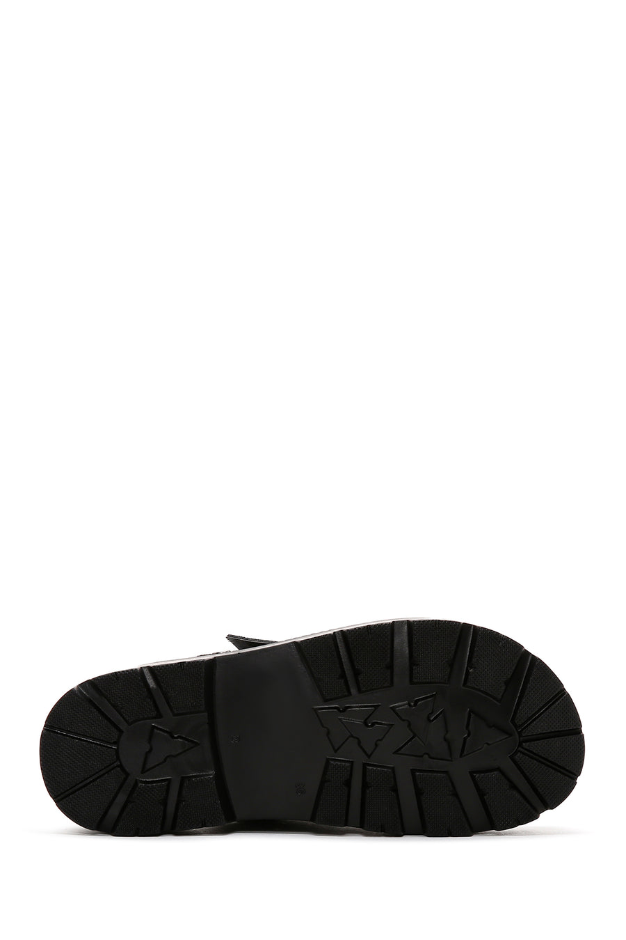 Women's Black Thick Soled Slippers