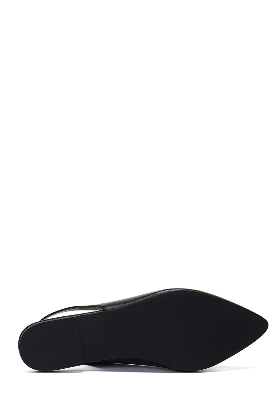 Women's Black Open Back Ballerinas