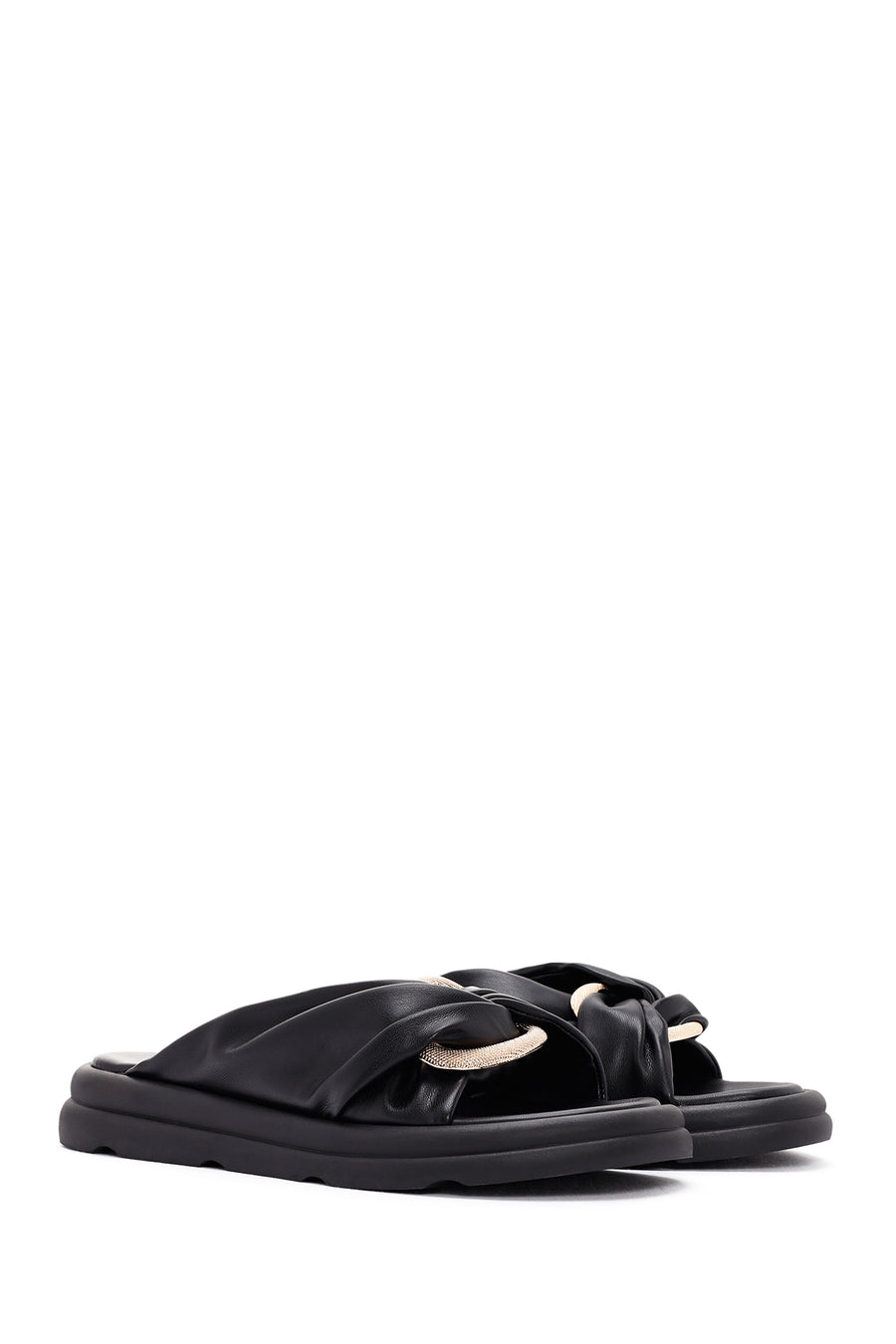 Women's Black Slippers