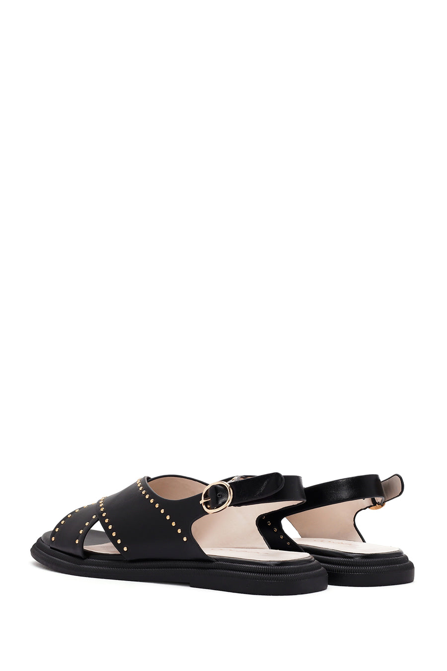 Women's Black Strappy Sandals