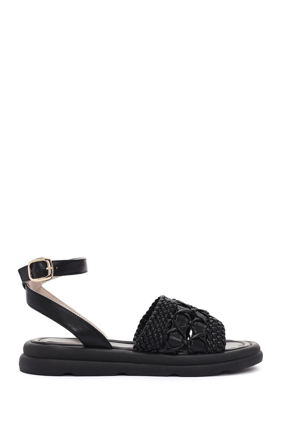 Women's Black Ankle Strap Sandals 24SFE401118 | Derimod