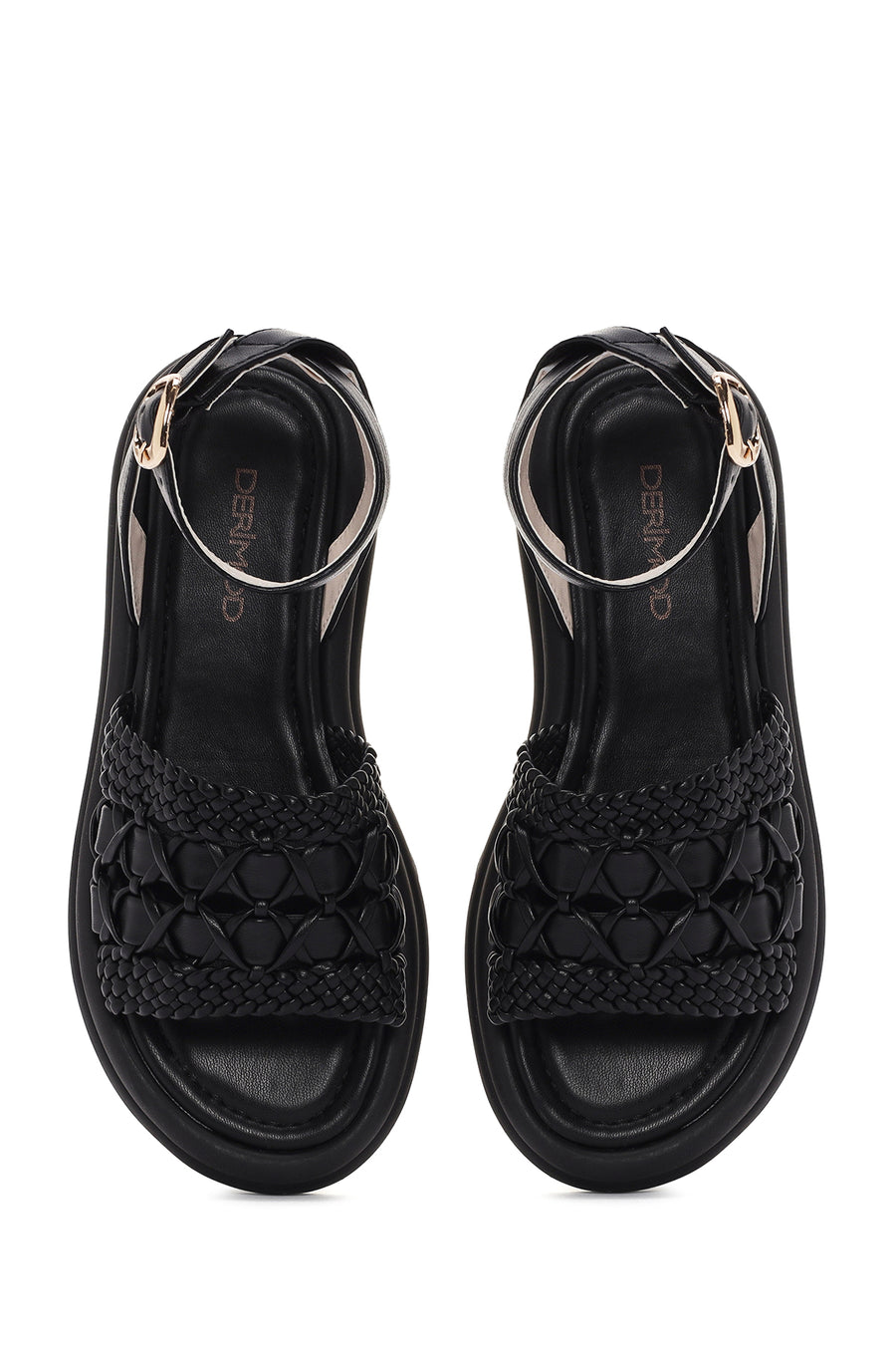 Women's Black Ankle Strap Sandals