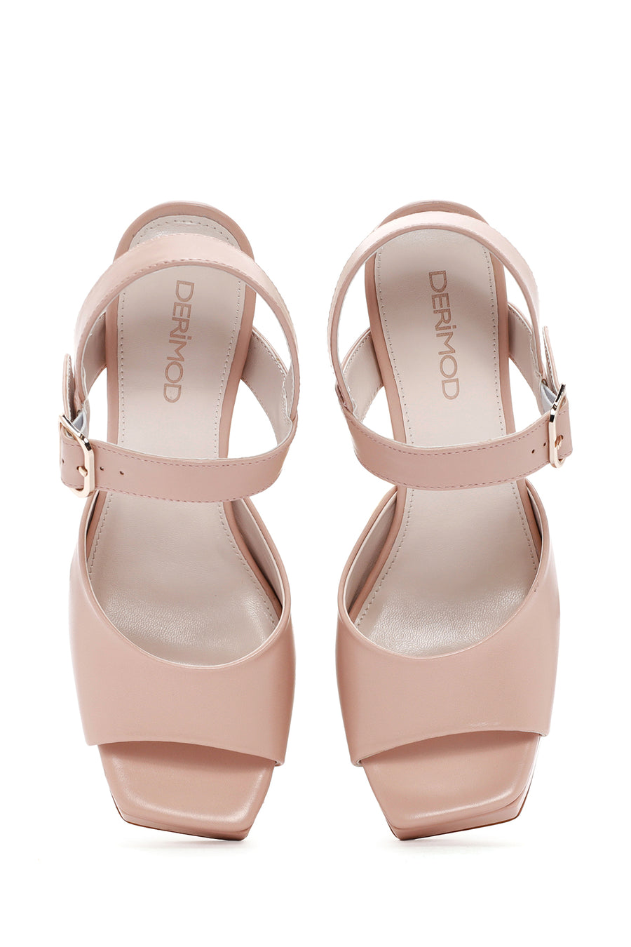 Women's Pink Ankle Strap High Heel Sandals