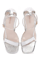 Kadın Gümüş Bilekten Bantlı İnce Topuklu Ayakkabı | Derimod