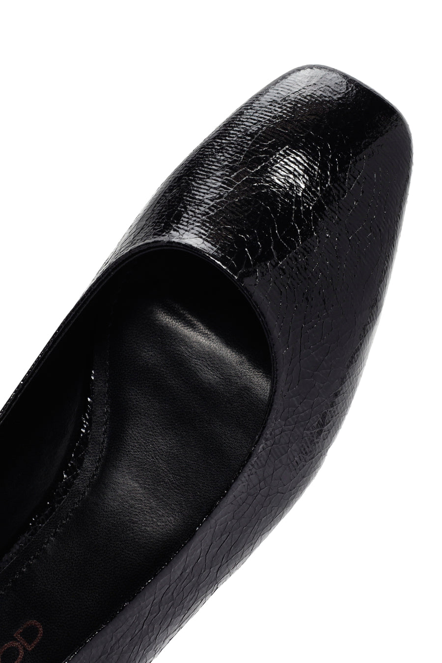 Women's Black Patent Leather Ballerinas