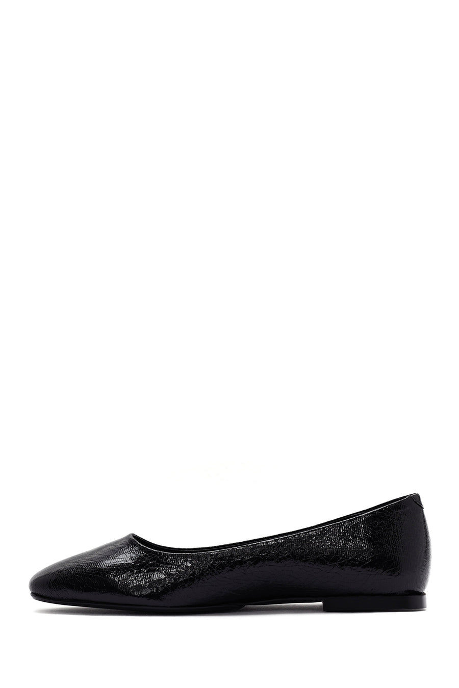 Women's Black Patent Leather Ballerinas