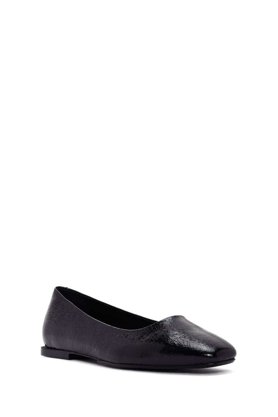 Women's Black Patent Leather Ballerinas