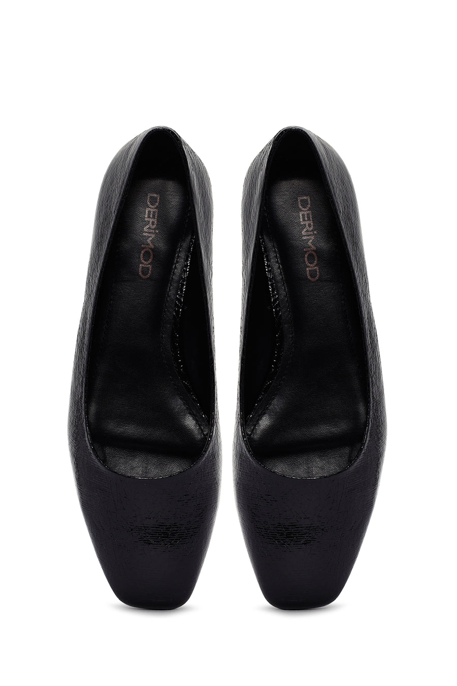 Women's Black Patent Leather Ballerinas
