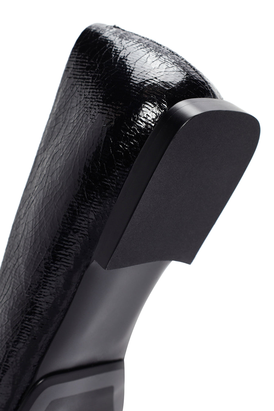 Women's Black Patent Leather Ballerinas