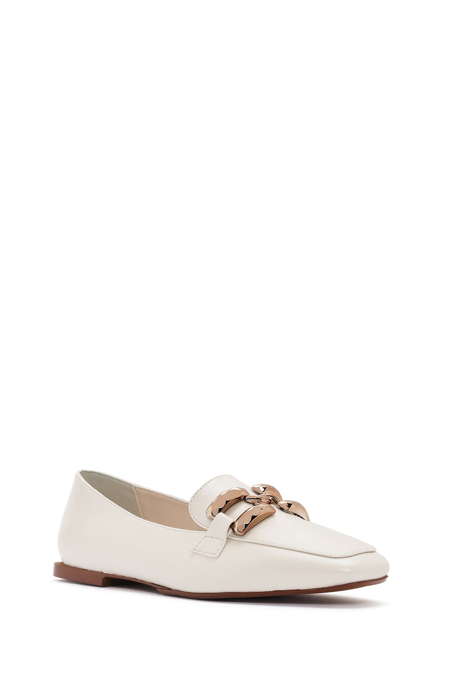 Kadın Beyaz Maskülen Loafer
