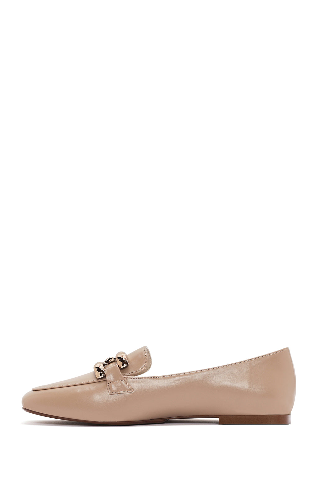 Kadın Bej Maskülen Loafer
