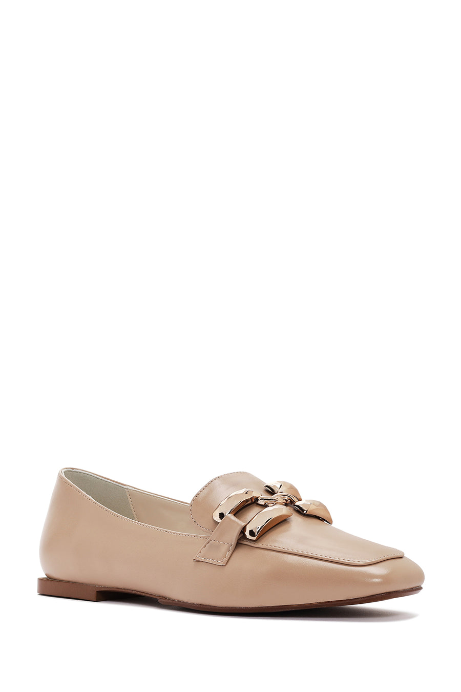 Kadın Bej Maskülen Loafer