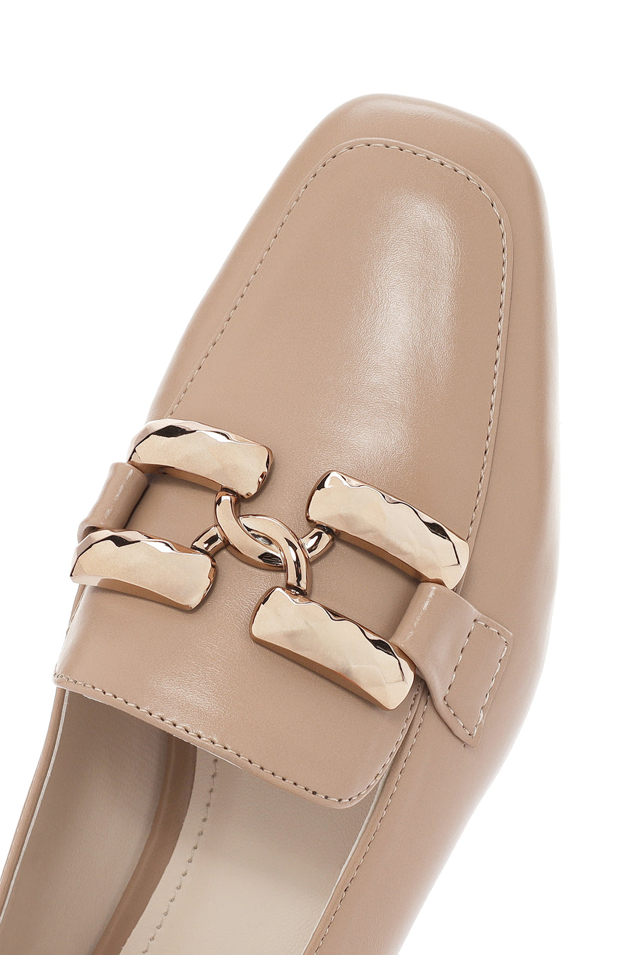 Kadın Bej Maskülen Loafer